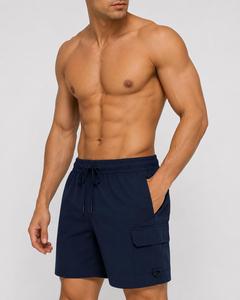 Pantalones Cortos Cargo para Hombre, Color Azul Marino, Ecológicos, Cintura Media, con Cordón, Impermeables, de Secado Rápido, Transpirables, Casuales, 100% Poliéster, Gran Venta - Product Image 5