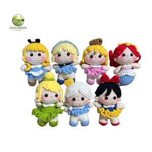 Muñecos de Ganchillo Hechos a Mano de Algodón, Amigurumi con Temática de Animales y Naturaleza, Juego de Niño y Niña con Vestido Rosa, 4-6 Años, Costura y Tejido - Product Image 6