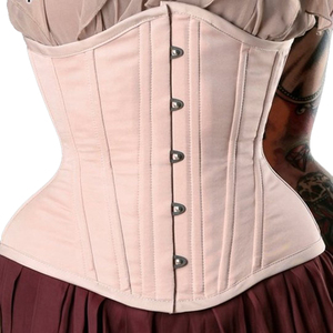 Faja corsé de látex para mujer con cierre de corchetes y ojales, control firme, diseño negro y amarillo - Product Image 4