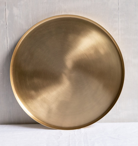 Bandeja de servicio de latón hecha a mano, aspecto minimalista Vintage, construcción duradera para uso a largo plazo, decoración elegante para bodas con temática de frutas - Product Image 2