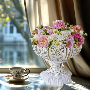 Maceta de Hierro Estilo Romano Vintage, Maceta Decorativa Clásica para Plantas de Interior y Flores Secas - Product Image 2