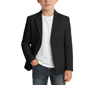 Blazer d'été léger pour garçons, veste de sport ajustée à revers crantés, uniforme scolaire pour adolescents - Product Image 1