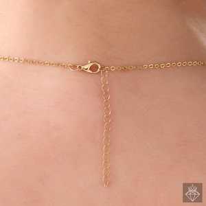 Collar de cristal dorado de corte redondo Categoría de producto antideslustre - Product Image 2