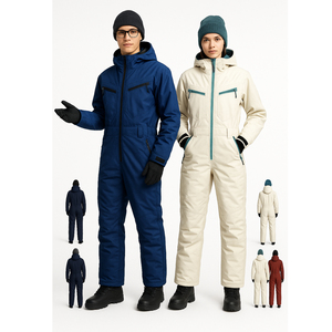 Women Ski Suit Printed Crew Neck Zipper Closure Waterproof Windproof Breathable Quick Dry Stretch Plus Size Best Material - Product Image 4