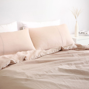 ชุดผ้าปูที่นอนผ้าลินินฝรั่งเศส 5 ชิ้น พร้อมปลอกหมอน 2 ใบ - Product Image 3