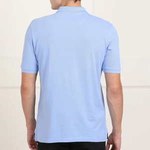 Polo de golf simple pour homme, couleur unie, haut basique, logo personnalisé, design uni, polos pour le golf ou les voyages décontractés et les aventures. - Product Image 2