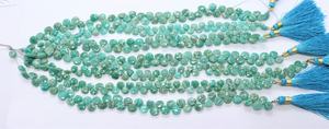 Perles d'Amazonite russe naturelle facettées en forme de cœur, 5,5-6,5 mm, 8 pouces, pour la création de bijoux - Product Image 5