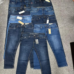 กางเกงยีนส์ผู้ชายแบบปะติดปะต่อ ตัดเย็บด้วยระบบอัตโนมัติ ย้อมสีแบบ Garment Dyed ทรงหลวม แต่งลายเสือดาว ปักลายฮิปฮอป กางเกงเดนิมผู้ชาย - Product Image 6