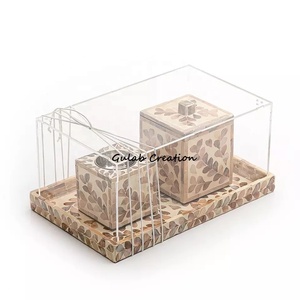 2025 últimas Cajas de Regalo de incienso árabe juego de bandejas conchas marinas árabes Bakhoor quemador madre perla Mubkhar madera para decoración de Ramadán Eid - Product Image 1