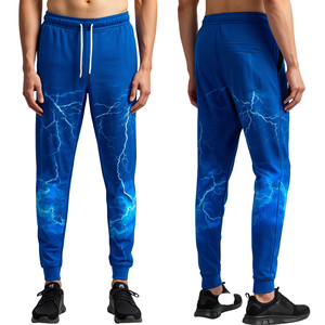 Pantalones Deportivos para Hombre con Diseño Gráfico Voltage Stream y Estilo Urbano de Alto Rendimiento - Product Image 1