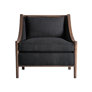 Sillón de Salón Clásico Contemporáneo de Madera de Teca Maciza Hecho a Mano con Cojín de Felpa, Muebles de Sala de Estar Tapizados Cómodos de Primera Calidad - Product Image 3