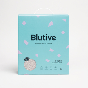 Ultimo Arrivo in Stock: Lettiera Agglomerante per Gatti Blutive di Alta Qualità, Naturale, Senza Plastica e Riciclabile, Profumo Fresco, 6L - Product Image 1
