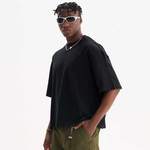 Camiseta Corta de Alta Calidad 100% Algodón, Personalizable con Logotipo, Estilo Urbano, Corte Holgado, para Hombre - Product Image 2