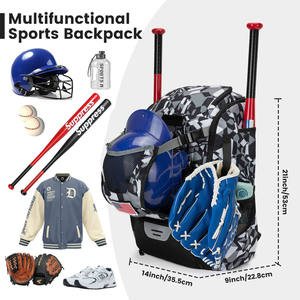 Mochila Deportiva Impermeable de Gran Capacidad Bagnex, 36-57L, Bolsa para Equipo de Béisbol y Sóftbol, Resistente para Viajes al Aire Libre - Product Image 6