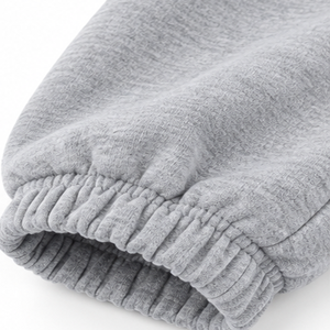 Pantalon de jogging en molleton gris cendré personnalisé, coupe ample et oversize, avec cordon de serrage à bouton, décontracté, vente en gros - Product Image 4