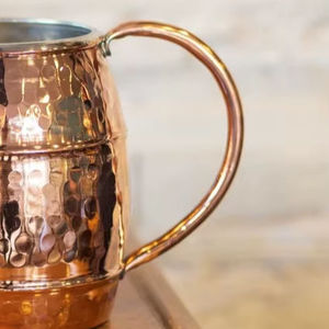 Hot Selling Pure Copper Coffee <b>Mug</b> Handle Coaster Outdoor Use Durable <b>Large</b> Capacity Morden Luxury Design Multiple Sizes Craftsy - Product Image 2