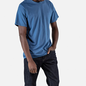Camiseta de Hombre de Alta Calidad, Nueva Moda, Color Sólido, Lisa, de Algodón Suave, Cuello Redondo, Manga Corta, Informal, para Verano, Venta al Por Mayor de Fábrica - Product Image 6