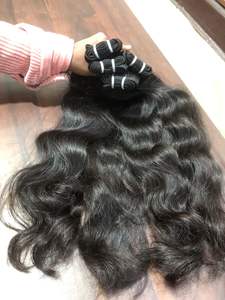 Extensiones de Cabello Humano Natural Ondulado de Templo Indio 100% Natural, Crudo, Sin Procesar, de un Solo Donante, con Cutícula Alineada, en Paquetes al Por Mayor - Product Image 4