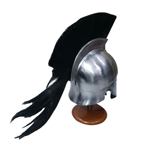 Casque coréen authentique médiéval en acier doux noir avec finition argentée, équipement de tête pour reconstitution historique et événements de cosplay - Product Image 6