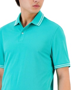 Diseño Personalizado y Logotipo Bordado para Camiseta Polo, Material de Algodón Deportivo Transpirable, Tallas Grandes, Precios al por Mayor, Color Sólido - Product Image 3