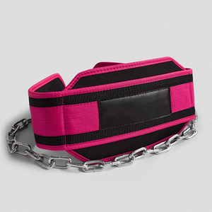 Popular Heavy Duty Weight Lifting Dip Training <b>Belt</b> with Chain Neoprene Gym Fitness Pull-up Workout Double Support Dip <b>Belt</b> OEM - Product Image 6