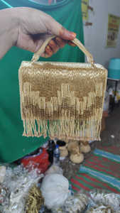 Sac à main de haute qualité avec franges dorées pour femmes, style bohème, sac à main décontracté pour soirée, pochette de soirée, utilisation pour mariage et fête - Product Image 2