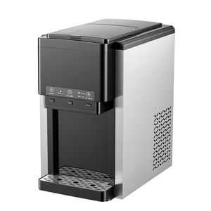Dispenser d'Acqua da Banco 3-in-1 e Fabbricatore di Ghiaccio Rapido 35 LBS/24H 12 Cubetti/7 Min 4 LBS di Capacità per Ufficio e Hotel - Product Image 1