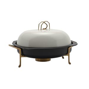 Recipiente para Calentar Comida de Acero Inoxidable Clásico, Duradero y de Alta Calidad para Buffet Profesional, Catering y Exhibición de Alimentos en Restaurantes - Product Image 3