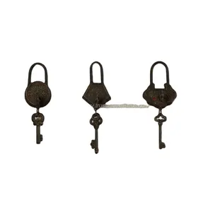 Kilit ve anahtar tasarım Metal duvar kancası giyim veya anahtar asılı toptan fiyata