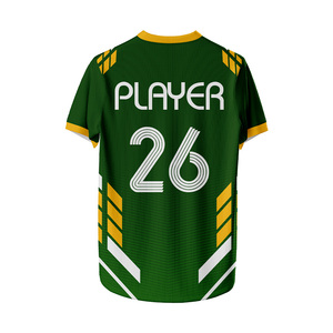Camisetas de Fútbol Personalizables para Hombre, 100% Poliéster, Transpirables, Antihumedad, Antibacterianas, Cuello Redondo - Product Image 5
