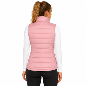 <b>Women's</b> Lightweight <b>Packable</b> Puffer Vest Sleeveless Winter Quilted <b>Jacket</b> Breathable Nylon Warm Padding Windproof Casual Wear - Product Image 2