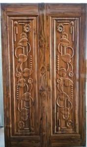 ประตูวัดแบบดั้งเดิมสองบานจากซัพพลายเออร์อินเดีย สำหรับห้องบูชา ห้องทำสมาธิ หรือตกแต่งบ้าน มีจำหน่ายในราคาขายดีที่สุด - Product Image 4