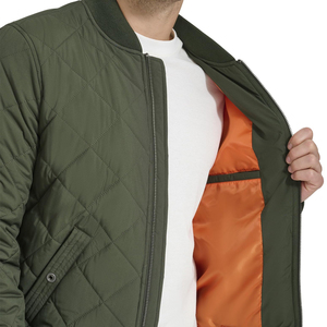 Chaqueta de Invierno para Hombre HI-GLOW SPORTS, Último Diseño, Cuello Alto, Logotipo Frontal, Impermeable, Nailon/Poliéster Ecológico - Product Image 6