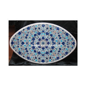 Mesa de comedor con diseño de incrustaciones de mármol negro, muy solicitada y atractiva, para decoración del hogar, hoteles y restaurantes. - Product Image 5