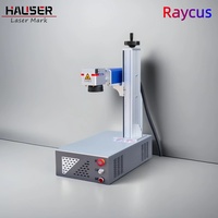 Máquina de Marcado y Corte Láser de Fibra HAUSER 20W/30W/50W, Portátil, Refrigerada por Aire, CNC, Software EZCAD2, Multifuncional, BJJ CZ