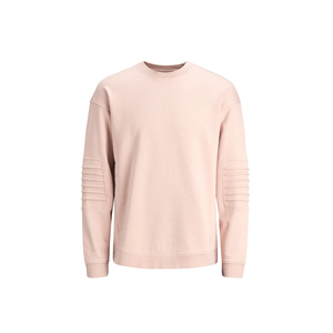 เสื้อสเวตเชิ้ตผู้ชายแบบคัสตอม คอกลม แขนยาว ผ้าฟลีซหนา สีเดียว - Product Image 1