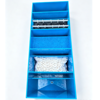 Système de filtration pour petit bassin à carpes koï et système de stockage temporaire, système de recirculation d'eau pour usage en pisciculture, en PP de qualité alimentaire