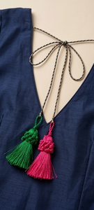 Latkan de Borlas de Hilo Hecho a Mano para Blusa, Lehenga, Saree, Borla Decorativa Colgante, Accesorio de Vestido Étnico, Latkan Nupcial - Product Image 3