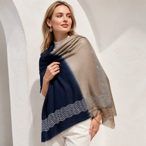 Elegant Merino <b>Wool</b> Stoles for Women Designer Winter <b>Wool</b> <b>Wrap</b> Soft Warm Scarf Swarovski Crystals Traditional Scarves Shawls - Product Image 1
