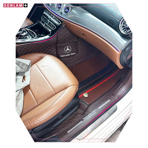 Vente en gros ODM Tapis de voiture en cuir nappa lisse Accessoires de luxe pour voitures Tapis de sol de voiture personnalisés Mercedes Benz Classe E Ensemble complet - Product Image 2