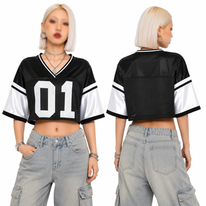 Jersey de Fútbol Americano de Manga Larga para Mujer, Ropa Deportiva Personalizada, Fabricante de Ropa con Marca Privada OEM - Product Image 4