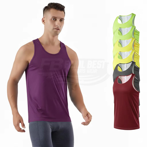 Lightweight Marathon Running Vest Quick Dry Breathable Jersey Cotton/Bamboo Fiber Silk Screen Printing Casual Knitted Unisex - Product Image 6