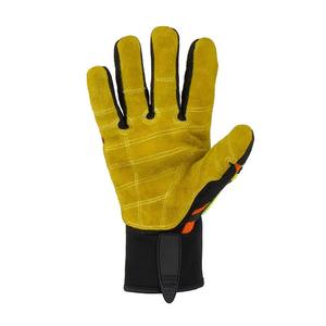 Heavy Duty Split Leather Wildland Firefighting Gauntlet Structural <b>Fire</b> Fighting Gloves Kevlar Lined Anti Cut Impact Gloves - Product Image 3