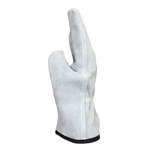 Guantes de Trabajo de Seguridad Resistentes de Cuero Vacuno de Grado AB con Protección para el Pulgar, Sin Forro, de Alta Calidad y Cómodos para Uso Industrial - Product Image 2