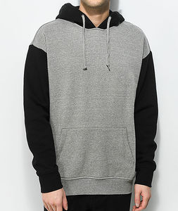 Sudadera con Capucha Corta Unisex de Forro Polar Sólido para Otoño/Invierno, de Poliéster/Algodón, de Secado Rápido y Transpirable, Venta al por Mayor, Personalizable, de Gran Demanda - Product Image 3