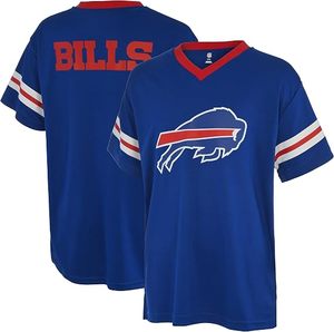Arizona Cardinals <b>Red</b> V-Neck T-Shirt with Team Logo and Sleeve Stripes Fabric type100% Polyester - Product Image 3