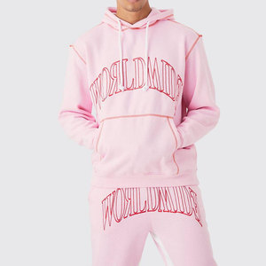 Ensemble de survêtement personnalisé pour homme, en coton 100%, à capuche intégrale, respirant et à séchage rapide, idéal pour la gym et l'entraînement - Product Image 3