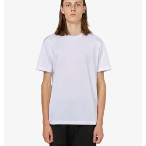 Camiseta de algodón grueso de manga corta para hombre, oversize, de corte holgado, hombros caídos, lisa, estilo urbano para skate. - Product Image 3