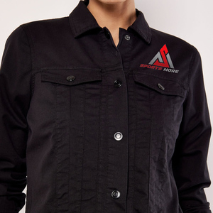 เสื้อแจ็คเก็ตยีนส์ผู้หญิงสำหรับฤดูหนาว แจ็คเก็ตยีนส์สั้น แขนยาว - Product Image 4