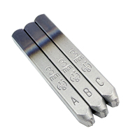 Jeu de poinçons à lettres allemandes de 3 mm A-Z 27 pièces DIN 1451 Cr-V 6150 HRC 58-62 Pointe trempée pour marquage aluminium OEM/ODM Taïwan